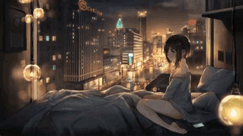 chill anime gif|anime girl stress gif.